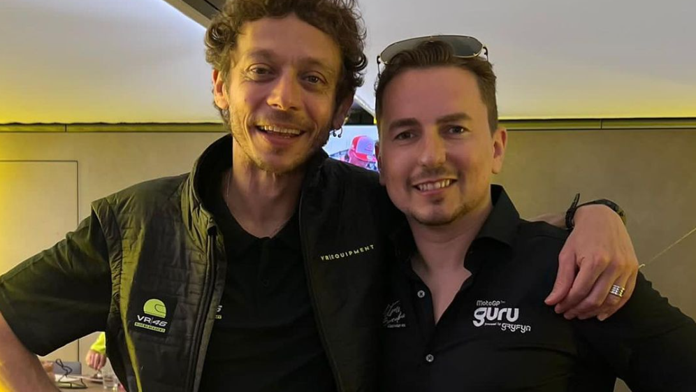 Rossi and Lorenzo embrace in Jerez paddock - is the rivalry now over forever?
